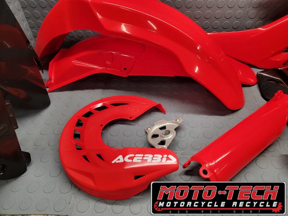 π₯2004 HONDA CR250R PLASTICS β
FENDERS NUMBER PLATE BODY PANELS CR 250R 291π₯ - Image 3 of 4