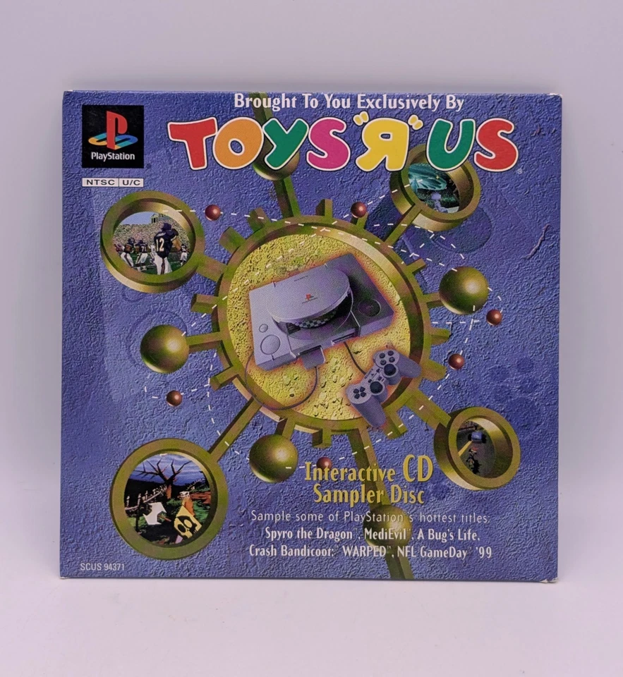 Toys R Us Playstation PS1 Interactive CD Sampler Disc 1998 Spyro Crash Bandicoot - Image 2 of 4