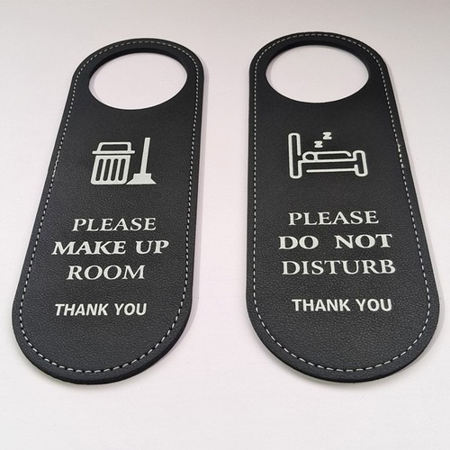 Decorative Double Sided Sign Communicates Do Not Disturb Message Effectively - Picture 8 of 12