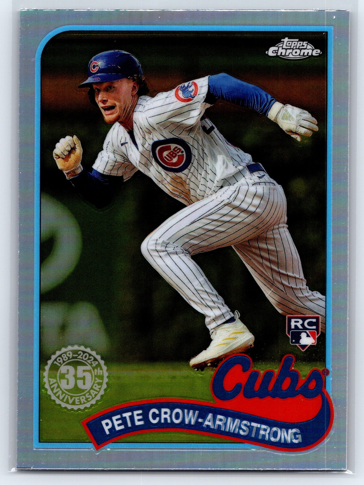 2024 Topps Chrome #89CB-19 Pete Crow-Armstrong 1989 Topps Baseball RC