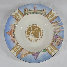 1939 Golden Gate International Exposition San Francisco Ashtray Art Deco VTG