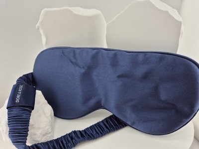 Dore & Rose - Mulberry Seide - 100% Silk - Schlafmaske - Dunkelblau NEU/OVP