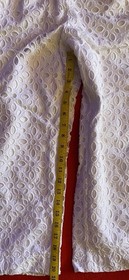 J. Crew Women's Kasana White Lace Eyelet Ruffled Jumpsuit Wide Leg Size 2