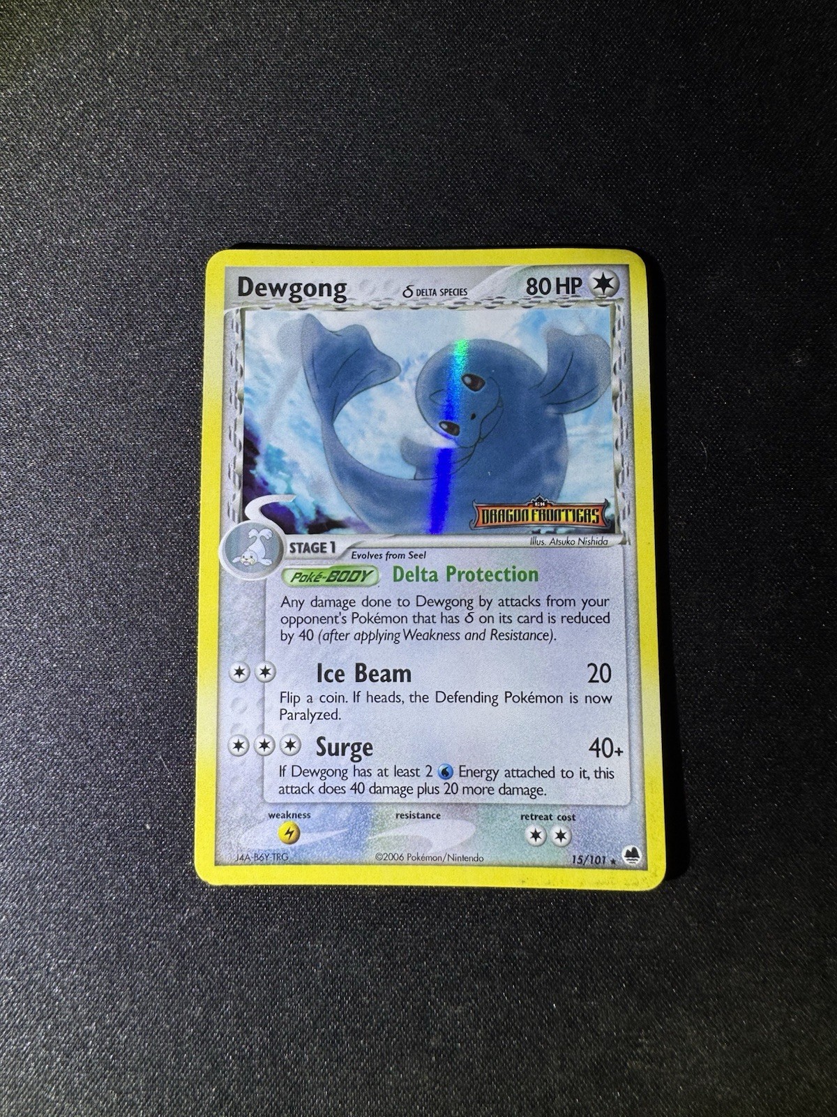 Dewgong (Delta Species) #15/101 - EX Dragon Frontiers Reverse Holo 2006 Pokemon
