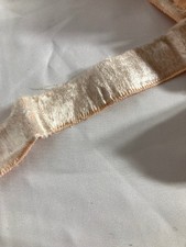 Shimmering French Peach Velvet Ribbon Trim - 1" Wide - Sold by the Yard