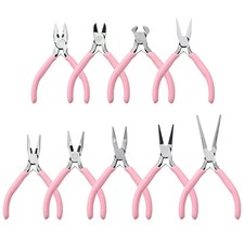 Jewelry Pliers Pink Anti-slip Handle DIY Jewelry Making Tools