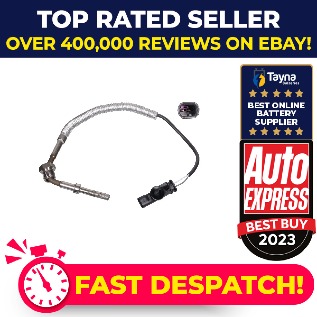 Exhaust Temperature Sensor fits VOLVO S60 Mk2 2.0D 10 to 15 31303032 31319841