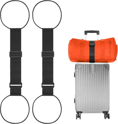 Add a Bag Luggage Straps 2 Pack, Adjustable Bungee Elastic Belt to Connect Two S