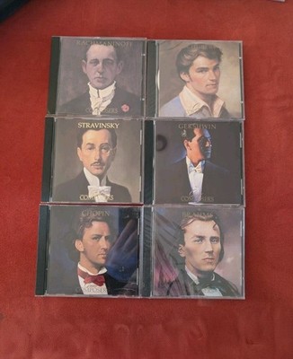 Lot Of 6 Time Life Music Great Composers CDs Mixed Artists 