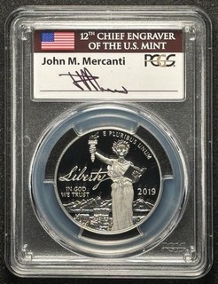 2019 W Platinum American Eagle 1 oz. $100 First Day of Issue PCGS PR70DCAM