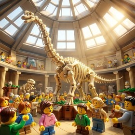 LEGO icons natural history museum 10326 modular building dinosaur adults 4014