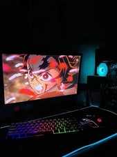 SETUP GAMING COMPLET BON ETAT: Tour gaming + écran + clavier/souris