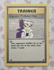 Imposter Professor Oak 73/102 Base Set Unlimited Pokemon Tcg Card HP-DMG Edges