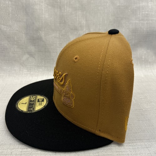 New Era 59Fifty Atlanta Braves Fitted Size 7 Wheat - Picture 3 of 6