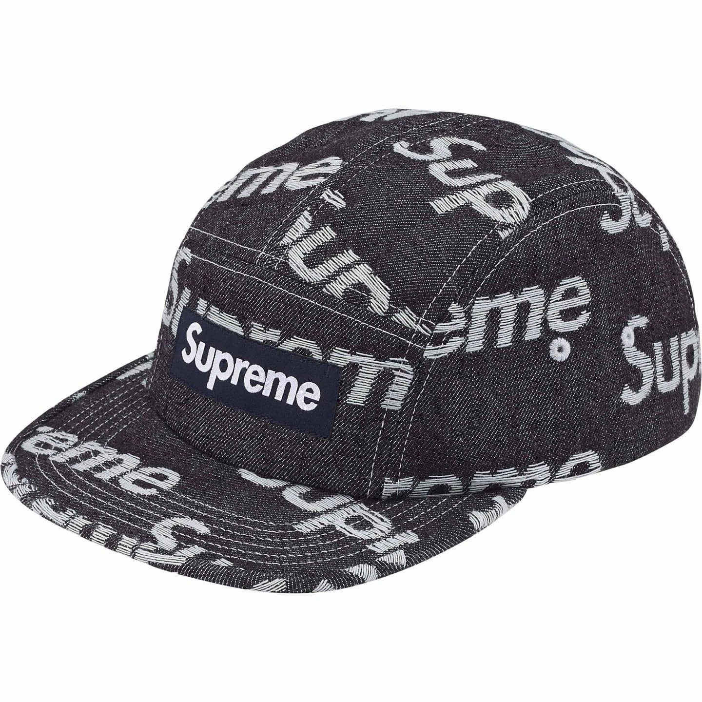 Supreme Jacquard Logos Denim Camp Cap Indigo
Opens in a new window or tab