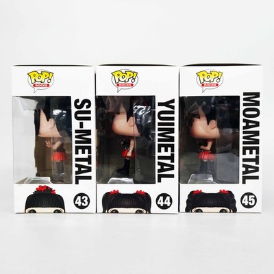 FUNKO POP! ROCKS BABYMETAL SU #43 YUI #44 MOA #45 SET OF 3 Vinyl