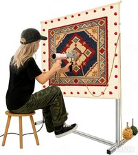 Rug Tufting Frame Kit, Adjustable Carpet Tufting Frame, Heavy-Duty Metal Tuft...