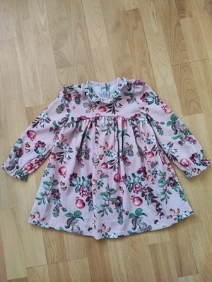 Kinder Kleid Mädchen Kleidung MAYORAL Sweet Printed Floral Cord Corduroy Rosa 98 - Bild 1 von 4