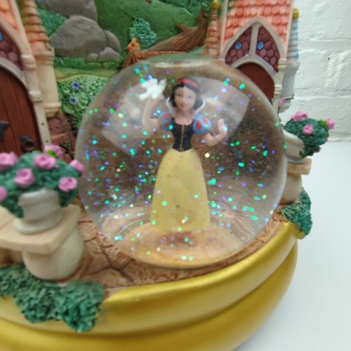 Disney Princess Castle Snow Globe Cinderella Snow White Aurora Display FLAWED - Picture 14 of 22