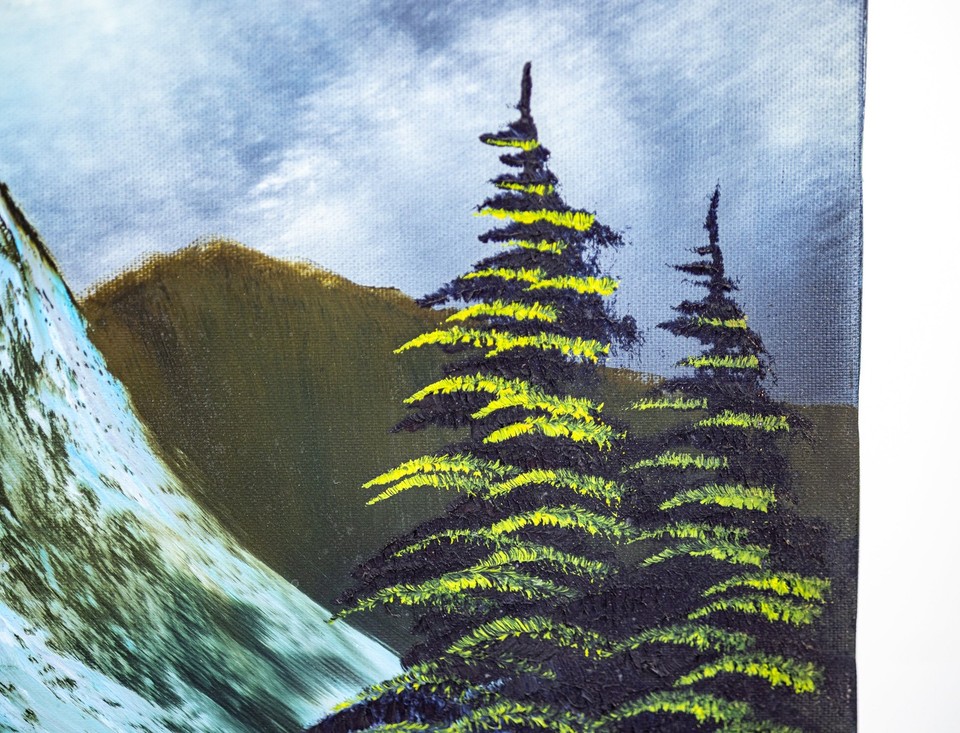 Bob Ross Signed On-Air Original Painting A Pretty Autumn Day from S24 ...