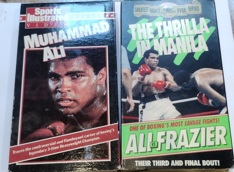 VHS Tapes Muhammad Ali Joe Frazier Thrilla In Manilla