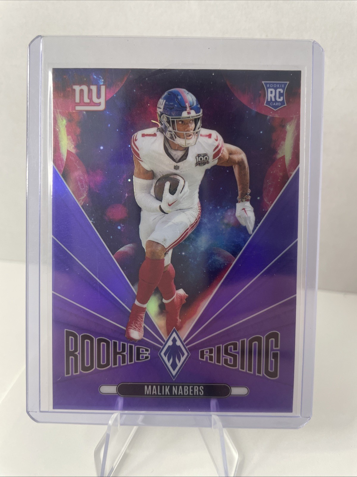 2024 Panini Phoenix - Rookie Rising Malik Nabers #RR-MNS Purple (RC)