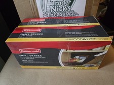 Lot Of X2 Rubbermaid Small Drawer Mounts Under Shelf Wood & Wire NEW