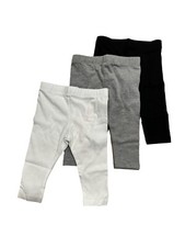 Baby Girls' 3pk Leggings Set - Cat  Jack White/Gray/Black 0-3M
