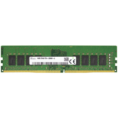 Hynix 16GB DDR4 2666 MHz PC4-21300 DIMM 288-Pin 2Rx8 Desktop