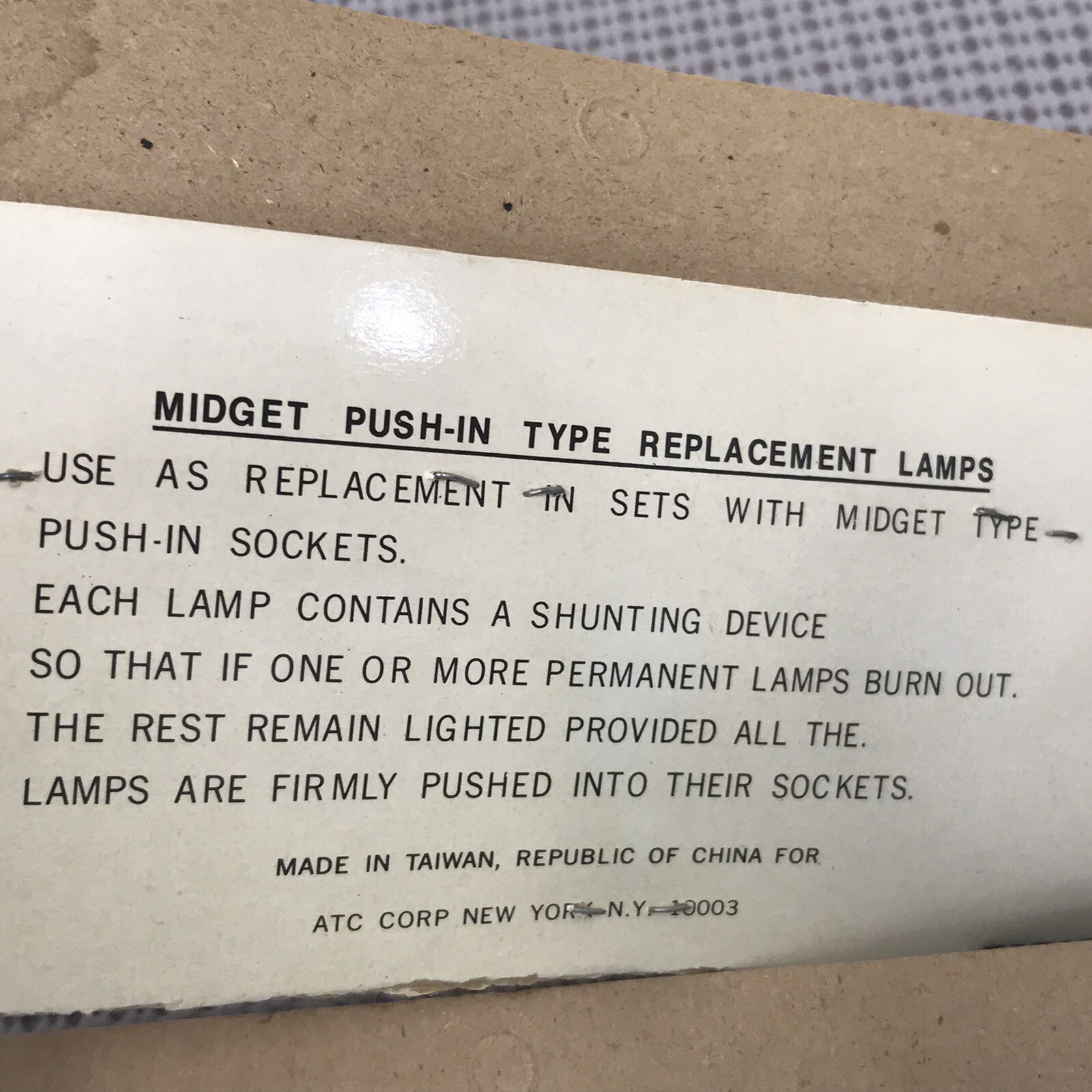 Lot of 2 Vintage 5 Midget Push In Christmas Light Replacement Bulbs 1