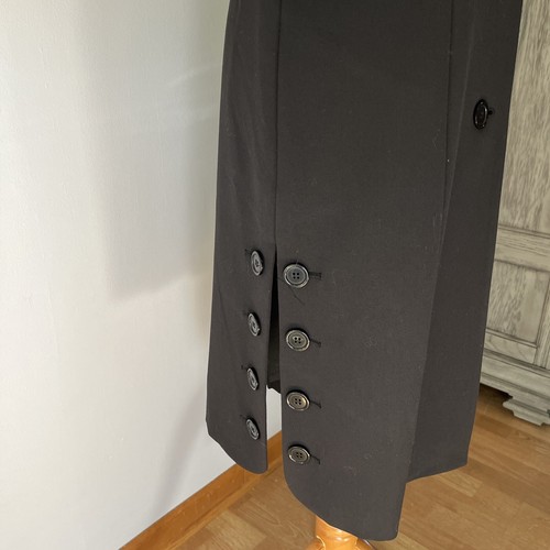 Insight Ladies Black Trench Coat Size 8 - Picture 3 of 8
