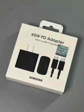 45W Fast Charging Kit USB Type C Wall Charger + 1M Cable for Samsung S20 S21 S22