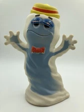 Vintage 1970s General Mills Product People Boo Berry Vinyl Figure Toy Squeaky