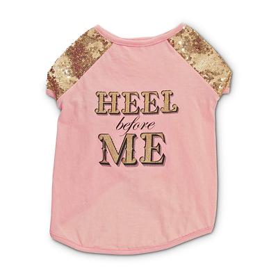 Bond & Co. Heel Before Me Graphic Dog T-Shirt, Medium