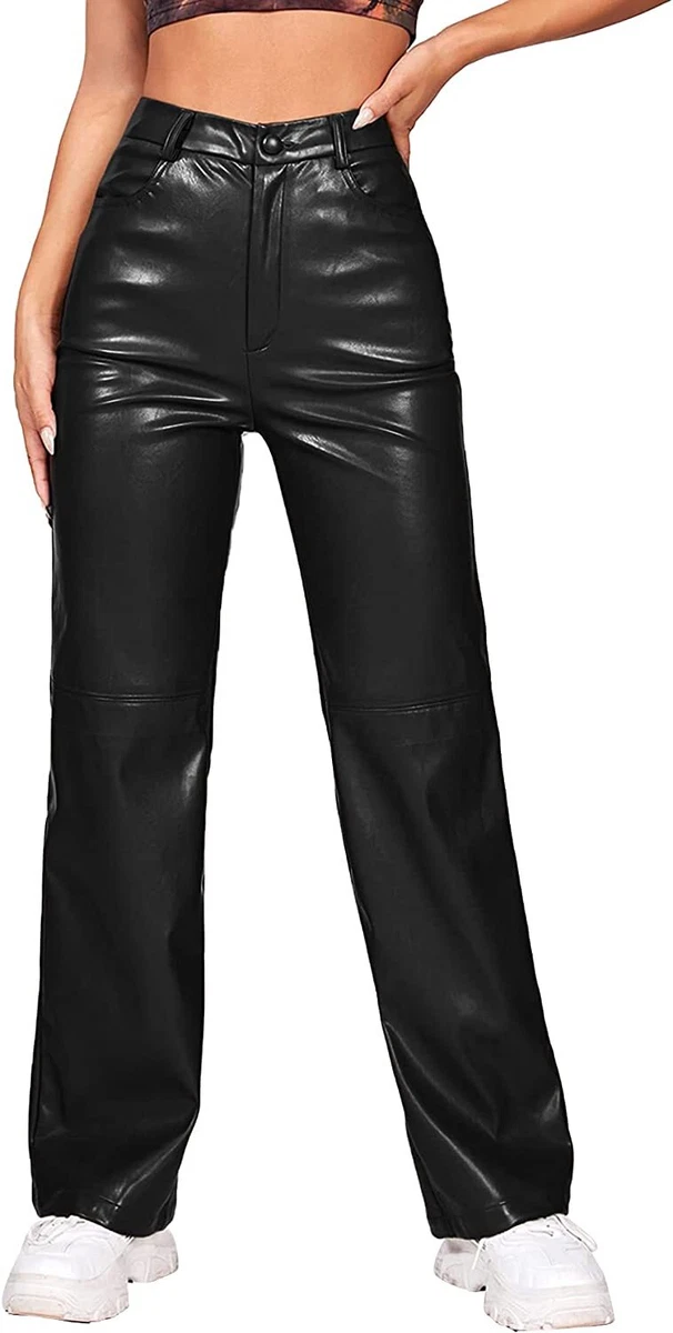 Pleather hotsell pants womens