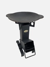 Traditional Cast Iron Uzbek Kazan Saj + Portable Collapsible Rocket Stove