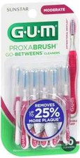 SM Sunstar GUM Proxabrush Go-Betweens Moderate 10ct 3 Pack