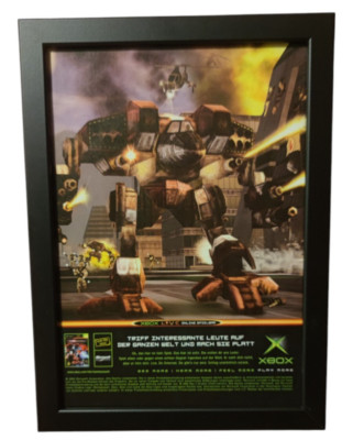  MechAssault- (Xbox)   Merchandise, Werbung, Werbeblatt, Poster Gerahmt 