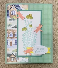 Dragonfly wishes thank you birthday get well card kit of 10 made w/ Stampin' Up!