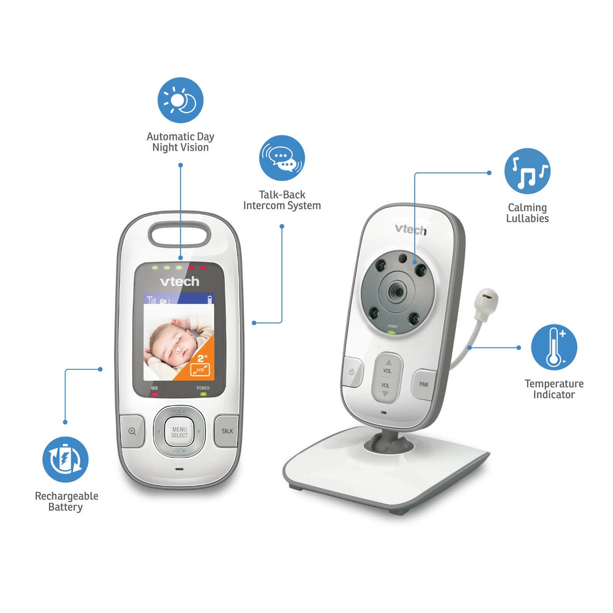 Baby Monitor Vtech Bm3300 Baby Bunting Baby Monitors Vtech Bm3600