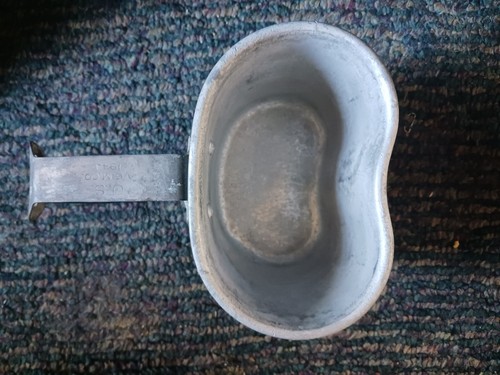 World War 1/2 - WWI US Army Aluminum Canteen 1918 US AGM CO w/ CUP & CARRIER - Bild 8 von 10