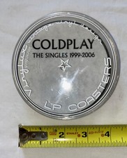 Coldplay LP Coasters The Singles 1999-2006 Vinylux recycled records album design
