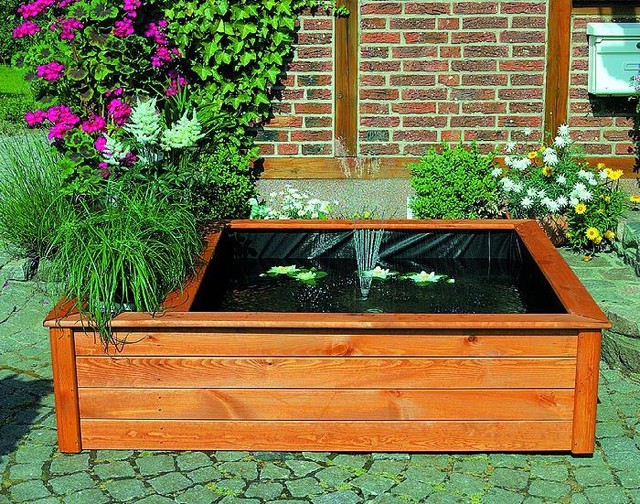 PROMADINO Terrassenteich Inkl. 1 Pflanzzone Hochteich 146x127x40cm