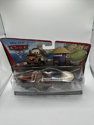 Disney Pixar Cars Mater & Zen Potty 2er-Pack Druckguss 1:55 Kombipfosten