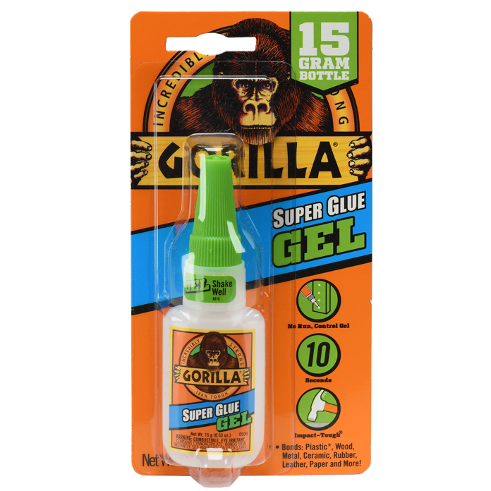 Gorilla Gorila Glue Clear Standard Super Glue Epoxy Wood Tape Adhesive