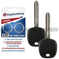 2 New Replacement Uncut Ignition Car Key Tran...