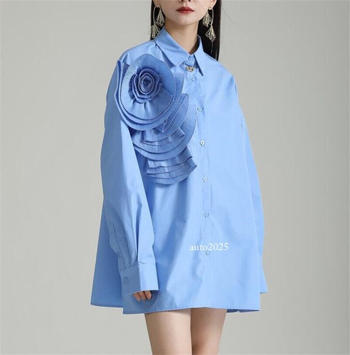 Camicia donna giapponese manica lunga camicia casual gonna top donna sciolto - Foto 5 di 27