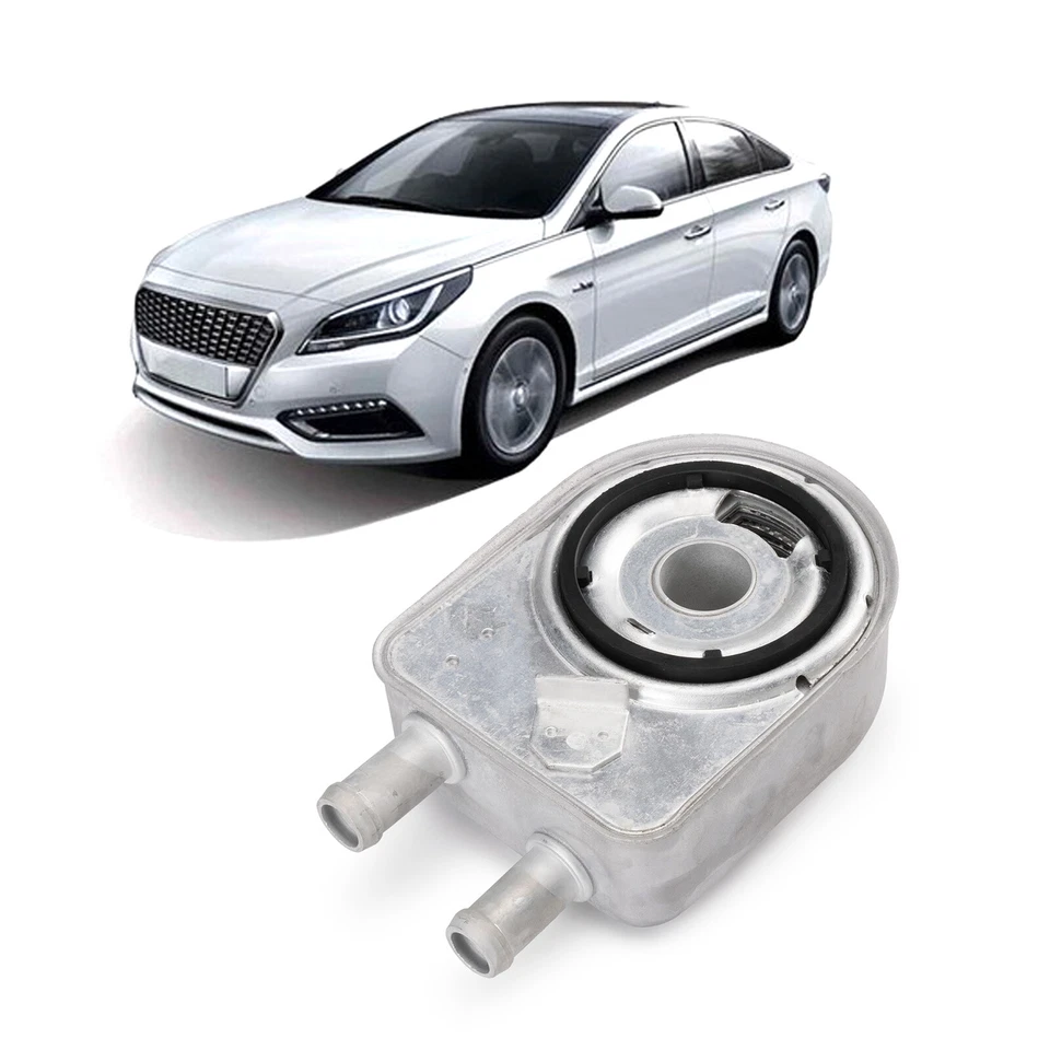 26410-2G001 Engine Oil Cooler for Hyundai Tucson Santa Fe Kia Optima Sorento NEW - Image 2 of 4
