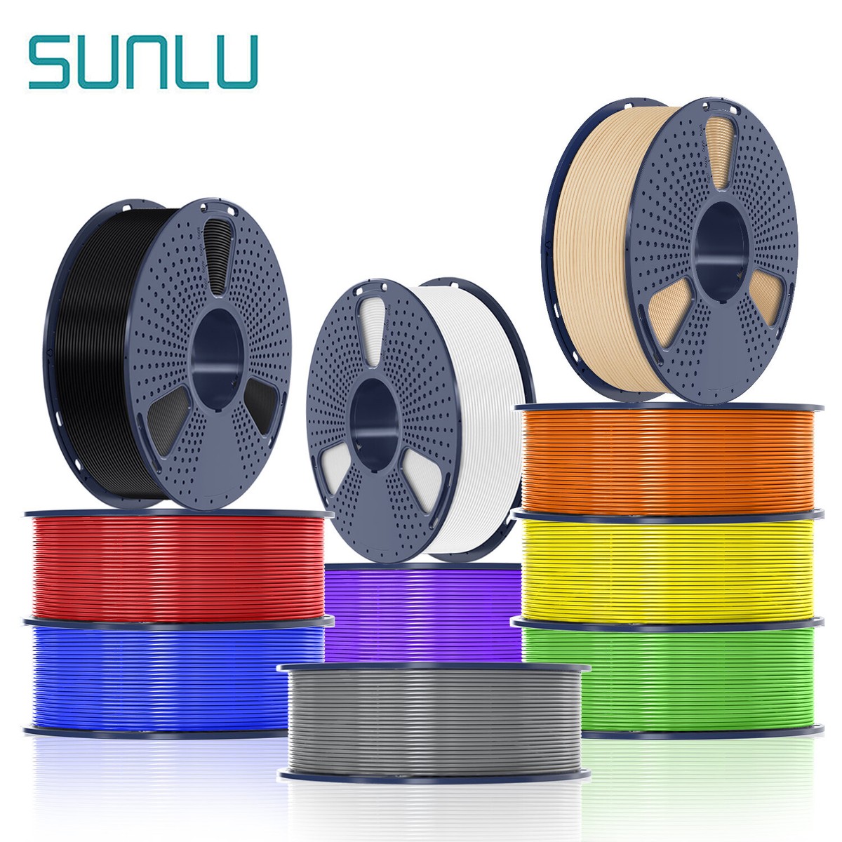 Buy Pay 3】SUNLU PLA PLA+ PETG SILK ABS ASA 3D Printer Filament