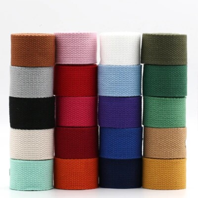 Nylon  Plain Canvas Belt Webbing Backpack Strap Luggage Accessories Sewing DIY
